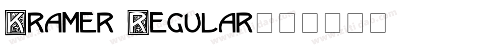 Kramer Regular字体转换
